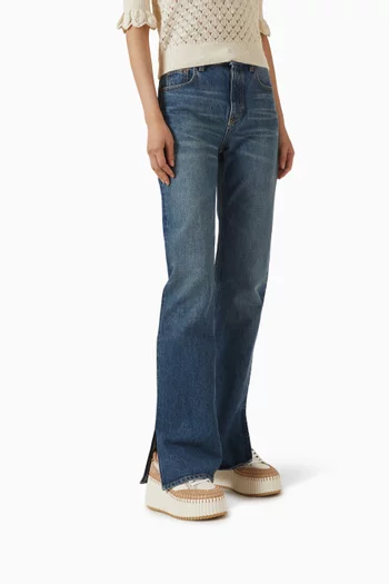 سنيكرز ناما بنعل سميك مسطح جلد عجل