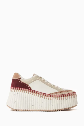 Nama Flatform Sneakers in Calfskin
