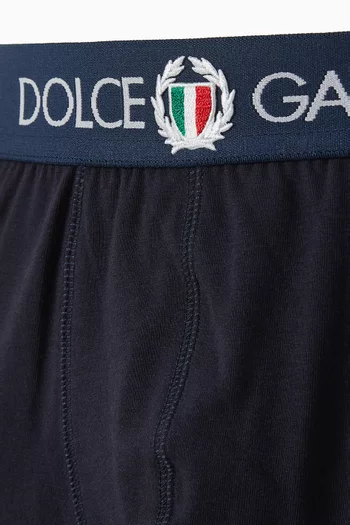 Emblem Boxer Briefs in Stretch-jersey