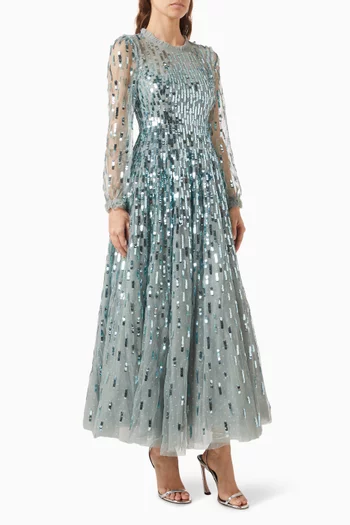 Sequin Dash Gown in Tulle