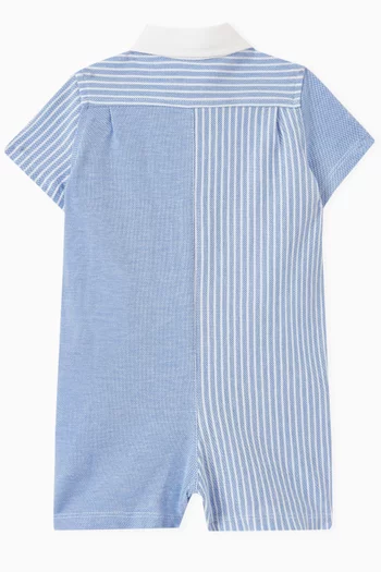 Polo Romper in Cotton