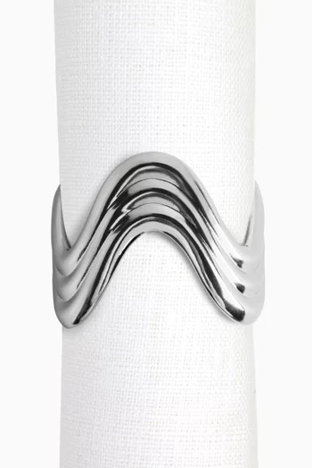 Ripple Napkin Rings, Set of 4