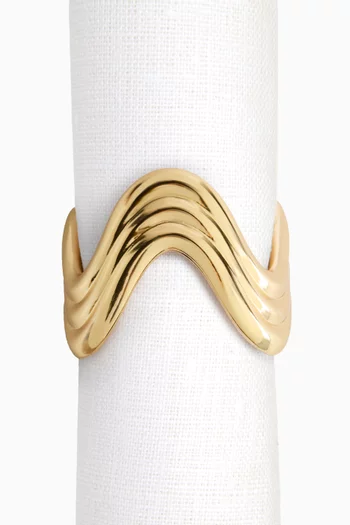 Ripple Napkin Rings, Set of 4