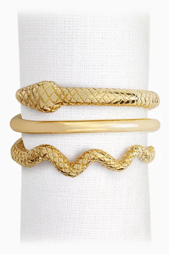 Serpent Napkin Rings, Set of 4