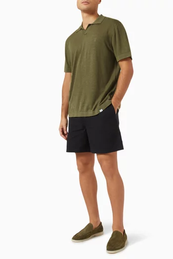 Emmanuel Polo Shirt in Linen-blend Knit