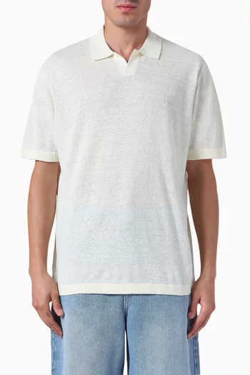 Emmanuel Polo Shirt in Linen-blend Knit