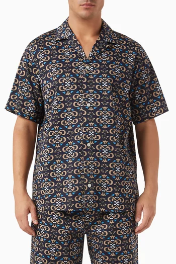 Hendrix All-over print Shirt in Tencel-blend