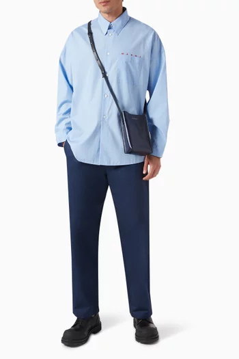 Straight-leg Pants in Bio Cotton Gabardine