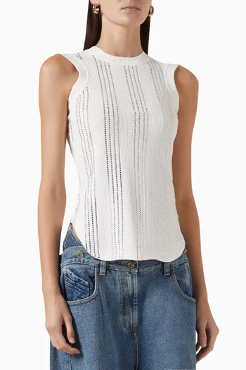 Reese Crystal-embellished Tank Top in Cotton-jersey