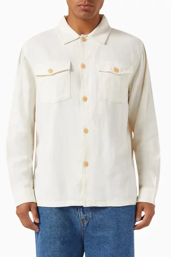 Brody Overshirt in Linen & Organic-cotton
