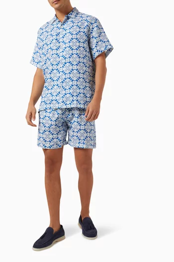 Casuzze Printed Shirt in Linen