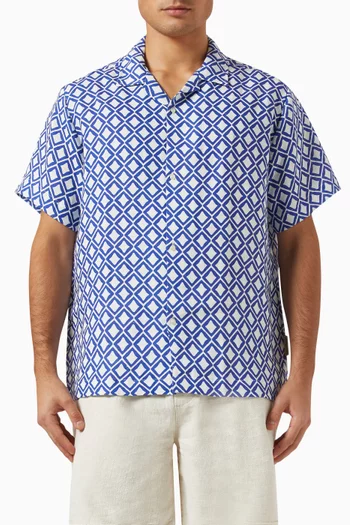 Teulada Bowling Shirt in Linen