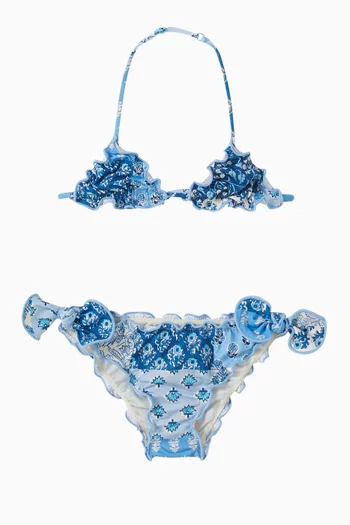 Paisley Triangle Bikini Set