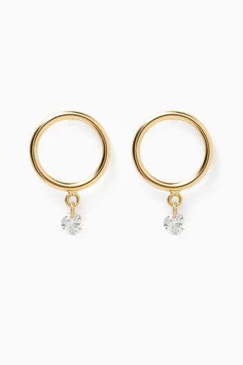 Helios Diamond Earrings in 18kt Gold