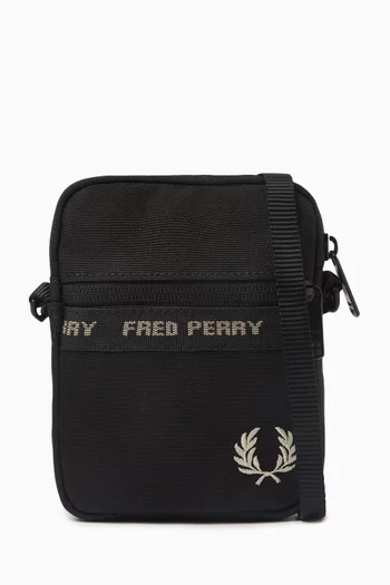 Logo-tape Crossbody Bag in Recycled Polyester