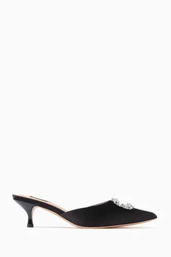 Row 50 Embellished Mule in Satin
