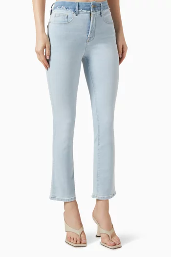 Good Legs Straight Jeans in Cotton-denim