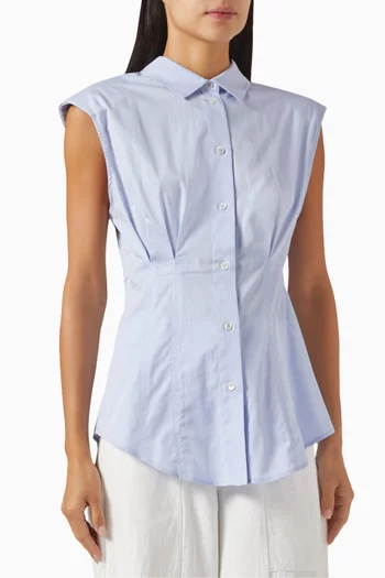 Kendra Button-down Top in Cotton