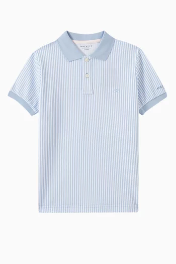 Striped Polo Shirt in Cotton
