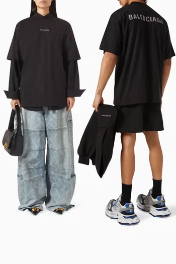 Unisex Back Logo T-shirt in Cotton-jersey