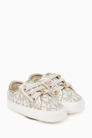 Baby Brittania Sneakers in Faux Leather