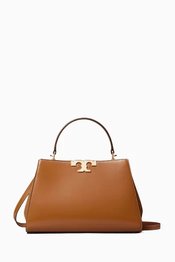 Eleanor Top-handle Satchel Bag in Smooth Leather