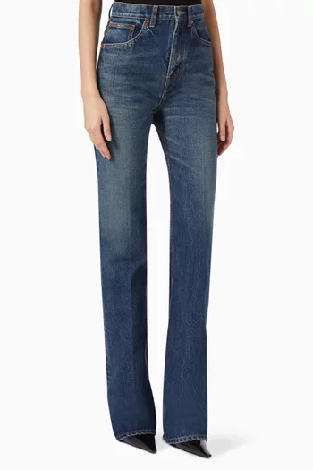 Clyde Wide-leg Jeans in Denim