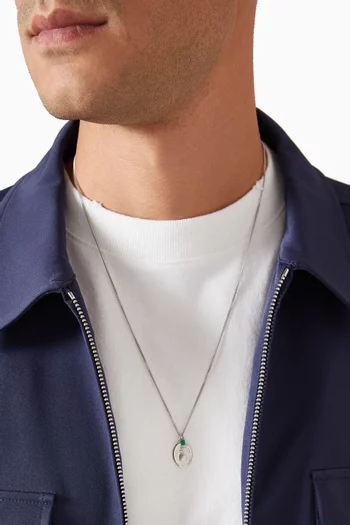 Pina Agate Necklace in Sterling Silver