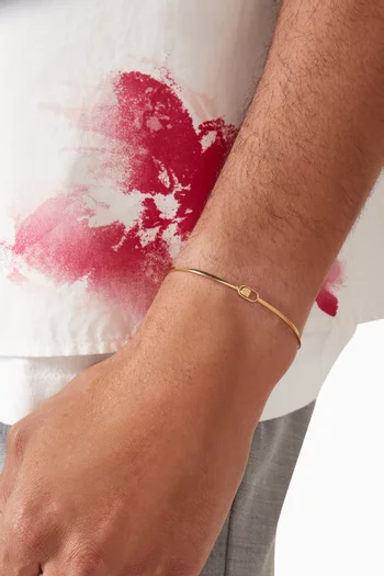 Ezra Cuff Bracelet in 14kt Gold-plated Sterling Silver