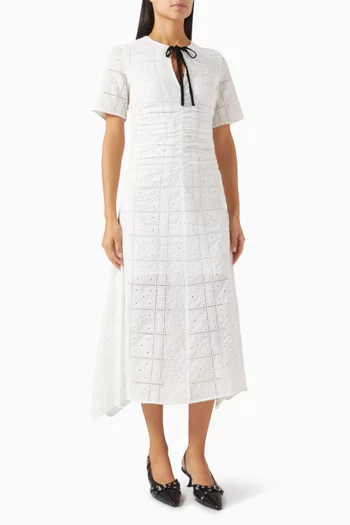 Broderie Anglaise Dress in Organic Cotton