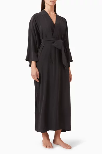Queenie Robe in Silk Crêpe de Chine