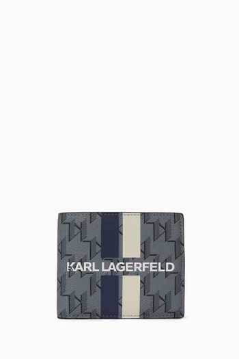 K/Monogram Klassik Bo-fold Wallet in Faux Leather