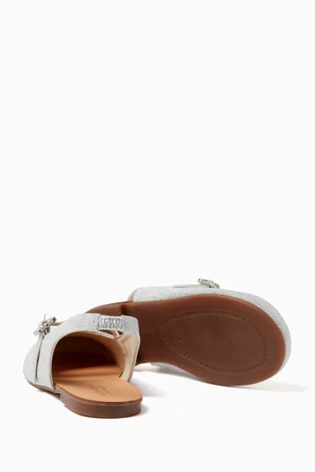 Embellished Slingback Ballerina Shoes