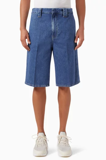 Trouser Shorts in Cotton-denim