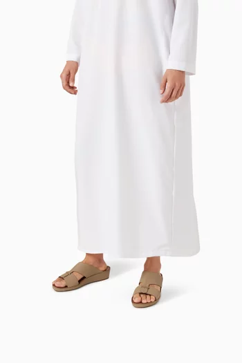 Cerchio Cucire Sandals in Leather