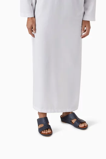 Fissare Granulato Sandals in Deer & Calfskin Leather