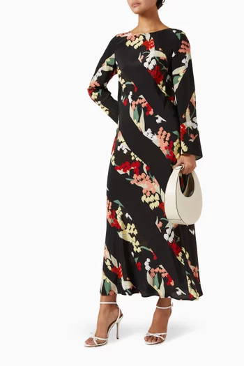 Alondra Printed Midi Dress