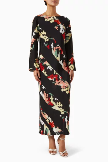 Alondra Printed Midi Dress