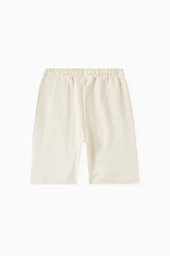FF Logo Print Bermuda Shorts in Cotton Jersey