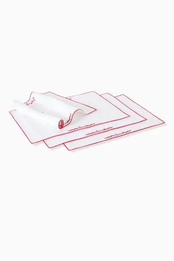 Mon Amour Placemat in Linen