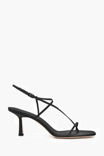 Cross Front 70 Slingback Sandals in Leather