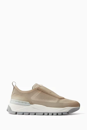Sneakers in Perforated Leather