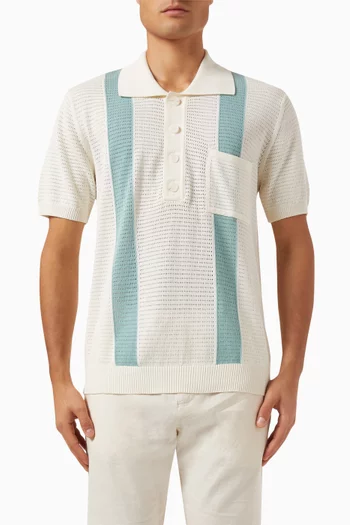 Clemente Polo Shirt in Crochet