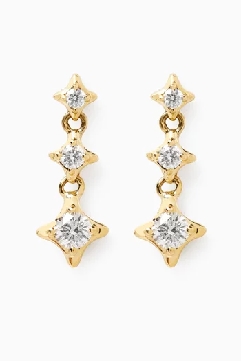 Bright Lights Diamond Drop Earrings in 14kt Gold