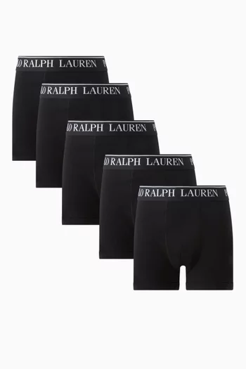Boxers in Cotton-stretch, Pack of 5
