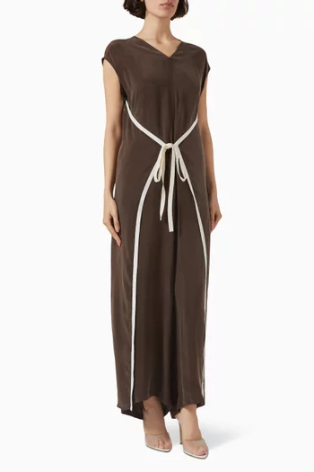 Layered Jumpsuit in Cupro