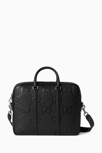 Jumbo GG Briefcase in Leather