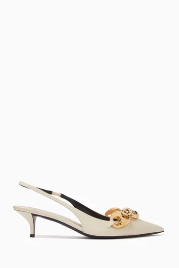 Slingback Pumps in Leather