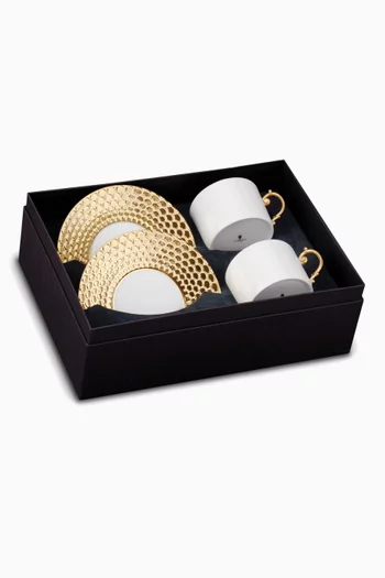 Aegean Espresso Cup and Saucer, Set of 2