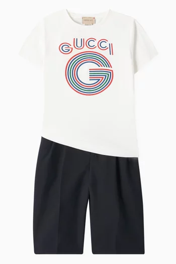 Logo Graphic T-shirt in Cotton